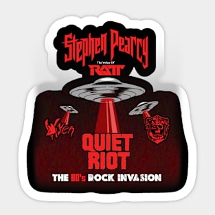 80s Rock Invasion Sticker